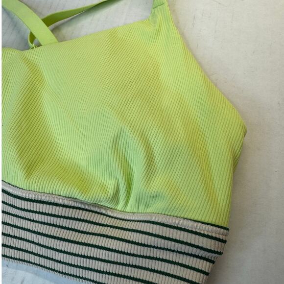 OFFLINE by Aerie Ribbed Scoop Sports Bra Sharp Green NWT Size XL Adjustable Fit - Picture 4 of 8